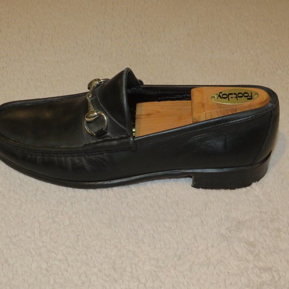 Gucci Tom Ford Era Black Calf Leather Horse Bit Loafers 8D main image 7